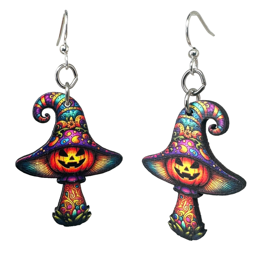 Halloween Mushroom Earrings