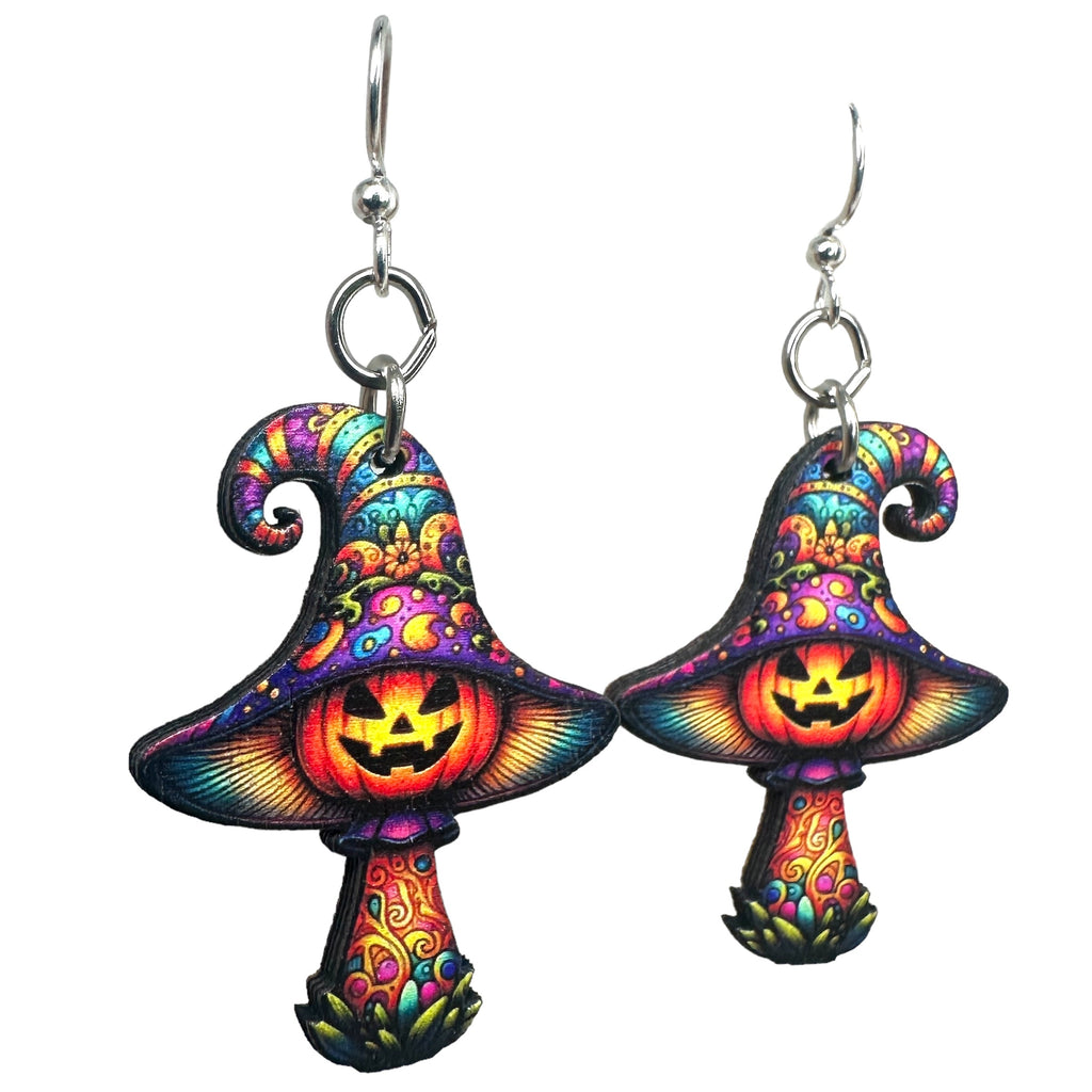 Halloween Mushroom Earrings