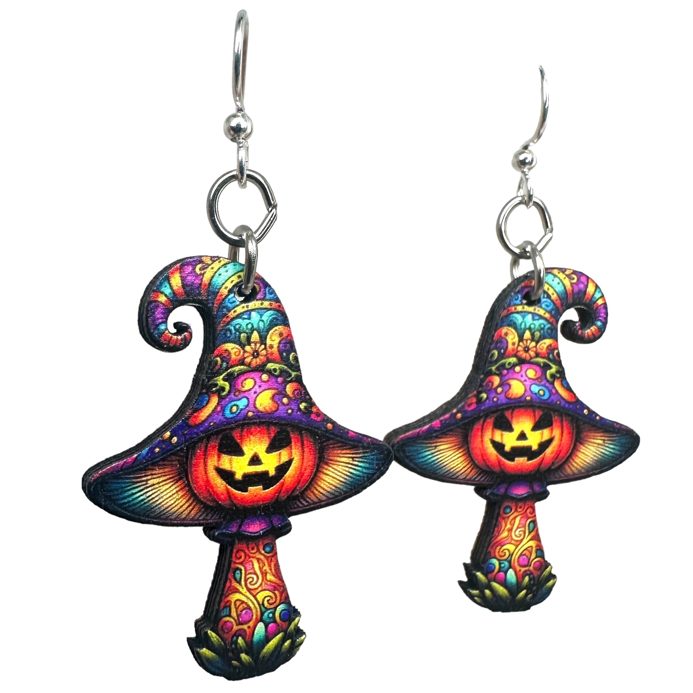 Halloween Mushroom Earrings