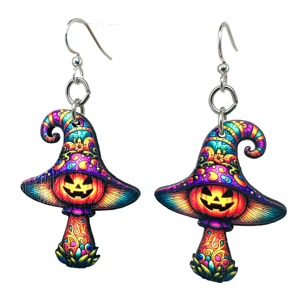 Halloween Mushroom Earrings