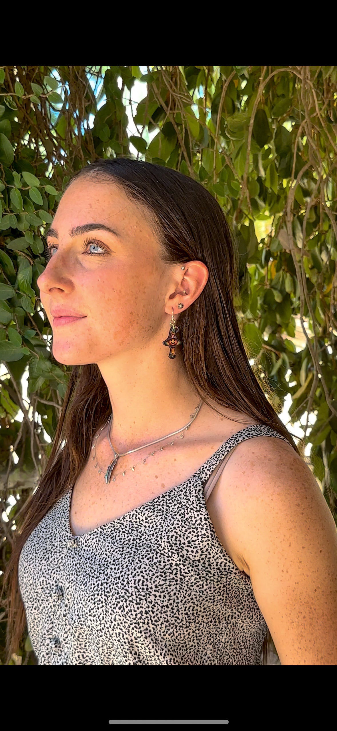 Halloween Mushroom Earrings