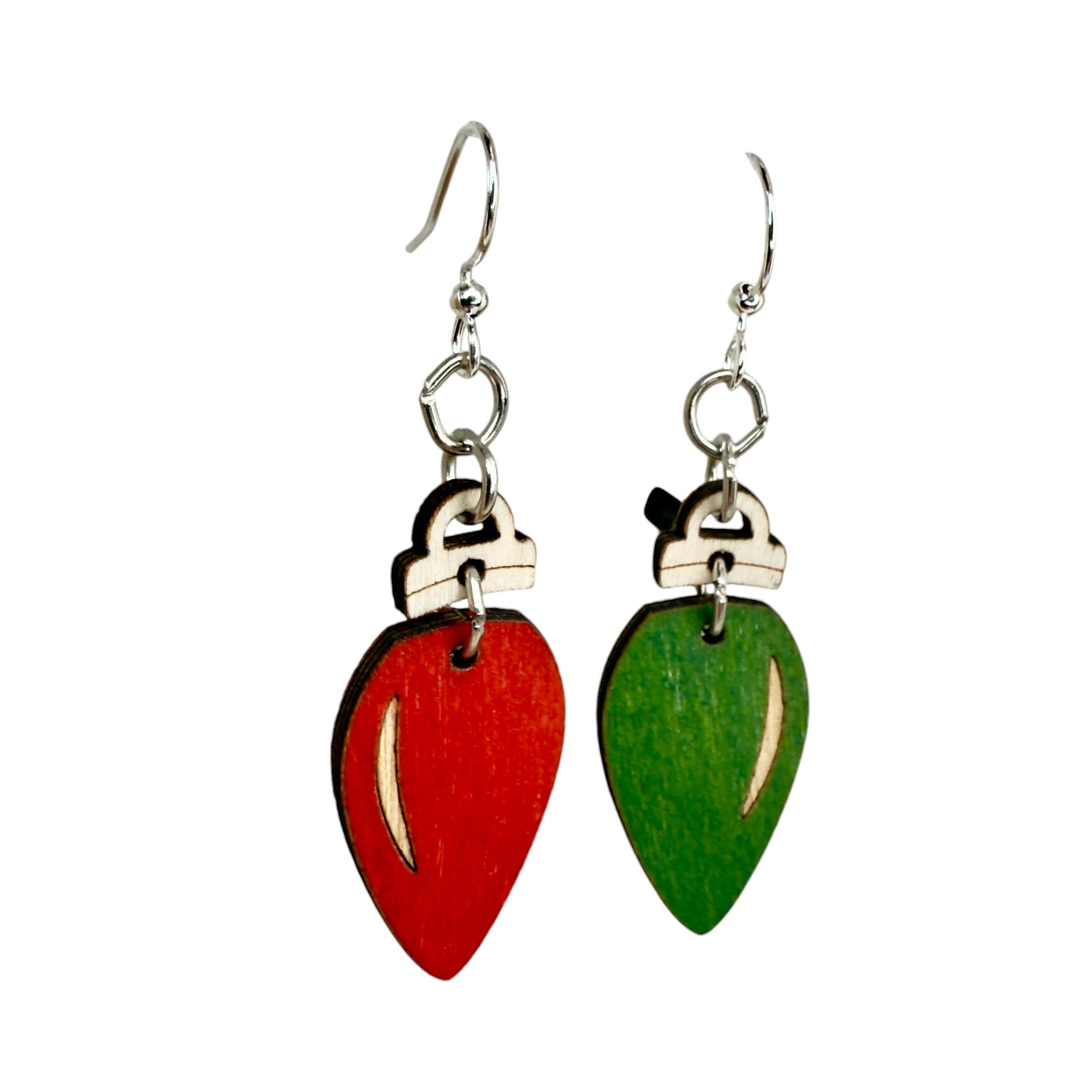Christmas Light Bulb Earrings