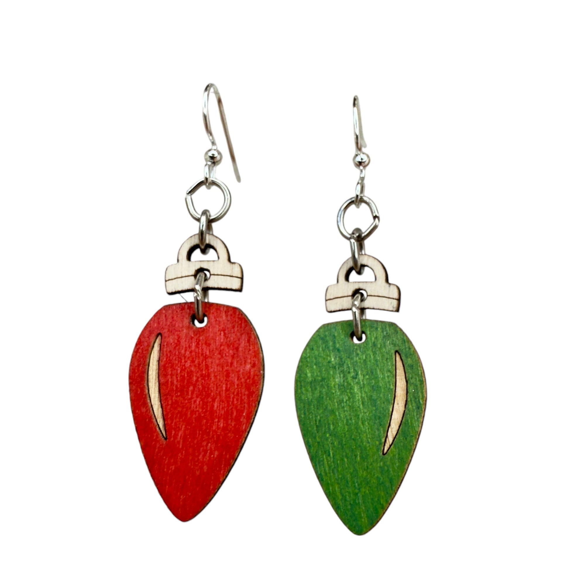 Christmas Light Bulb Earrings