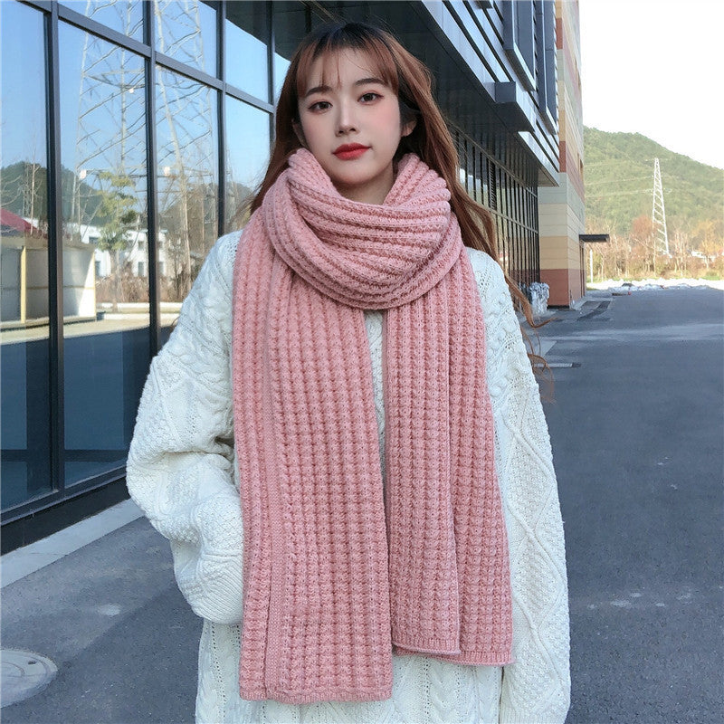 Cable Knit Solid Scarf