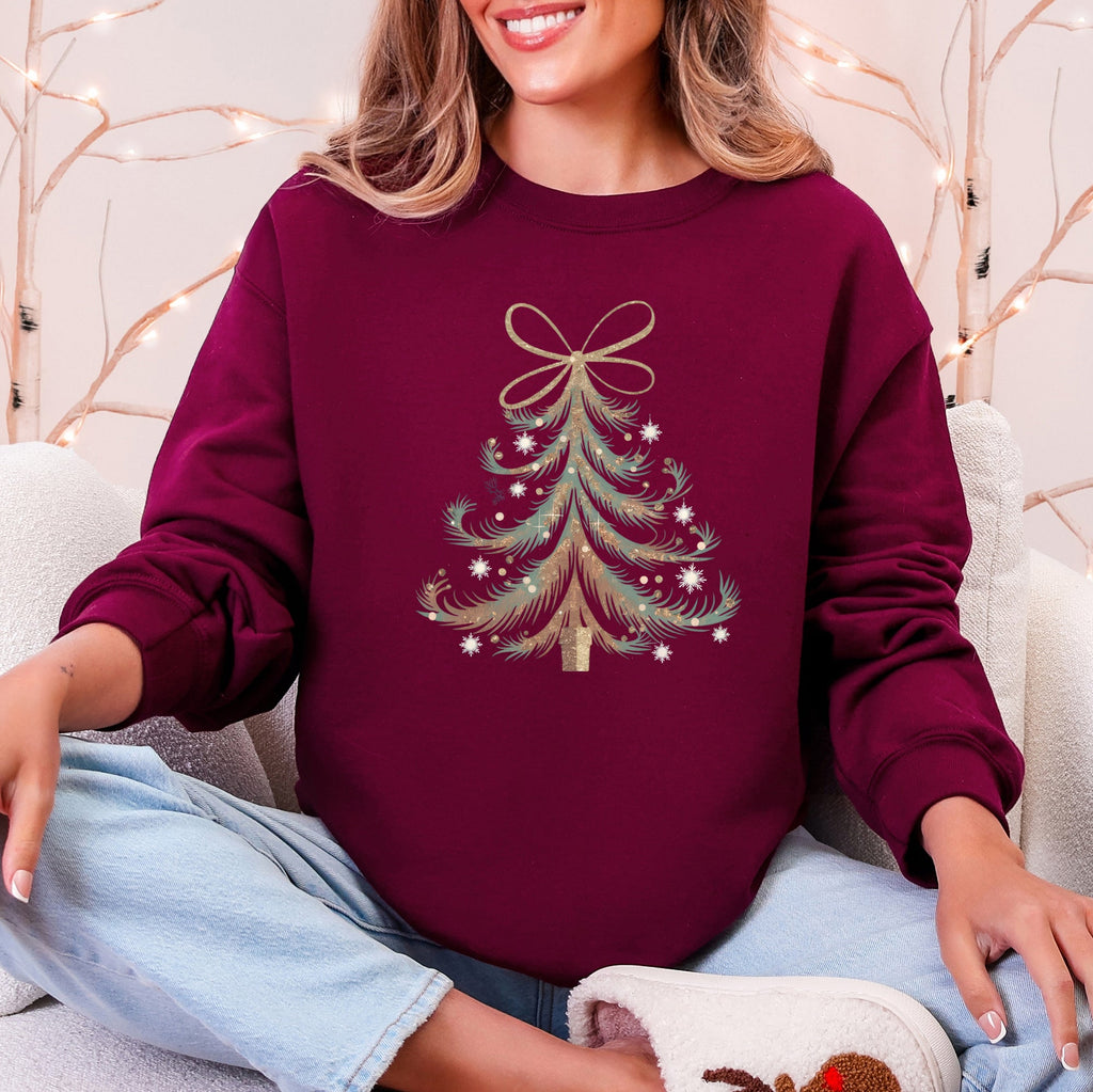 Sweat-shirt ruban de Noël