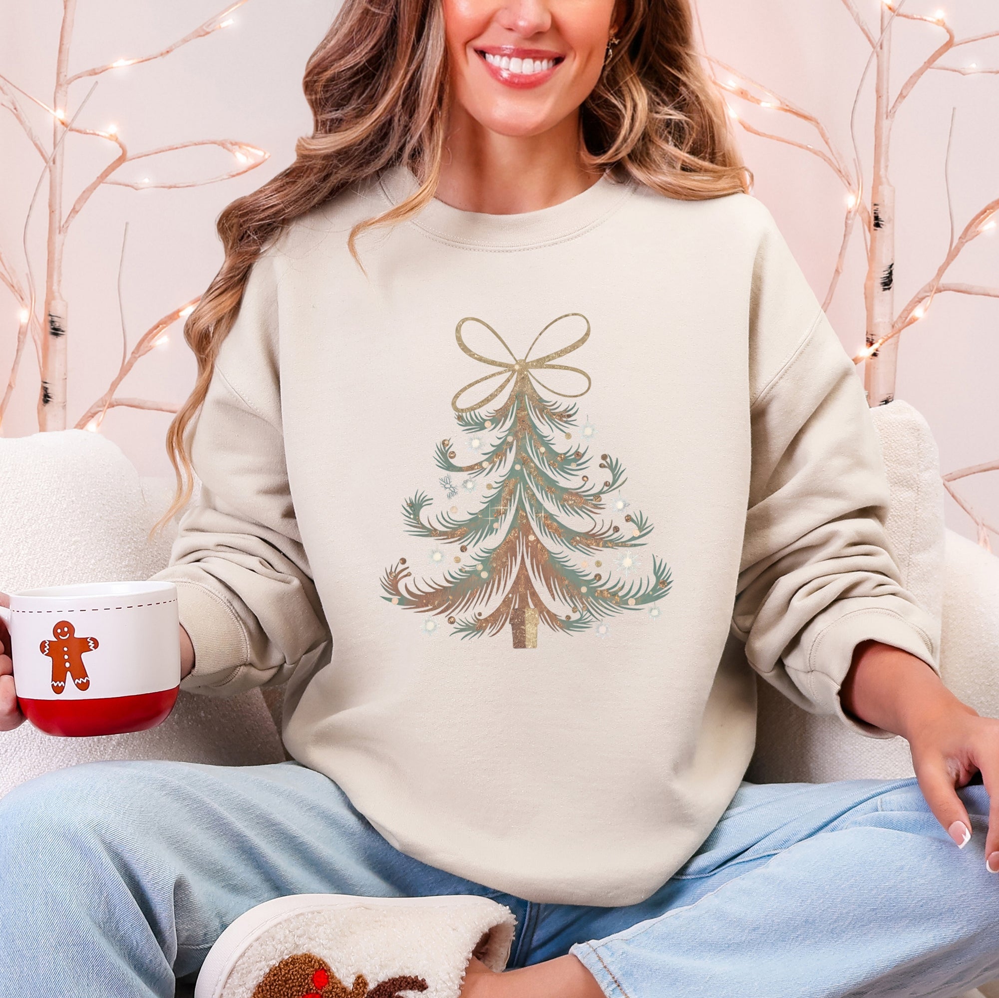Santa Ribbon Sweatshirt