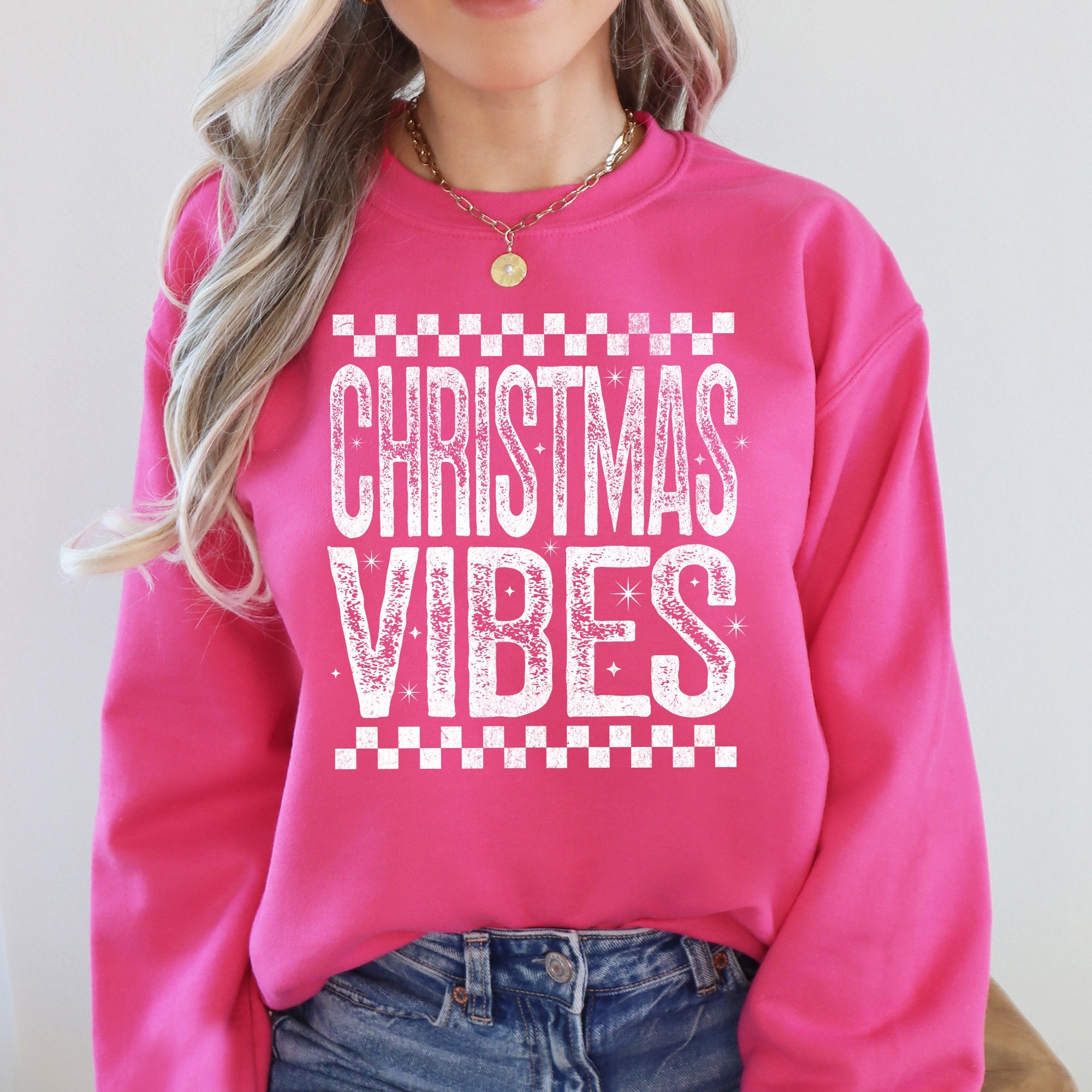 Christmas Vibes Retro Graphic Sweatshirt