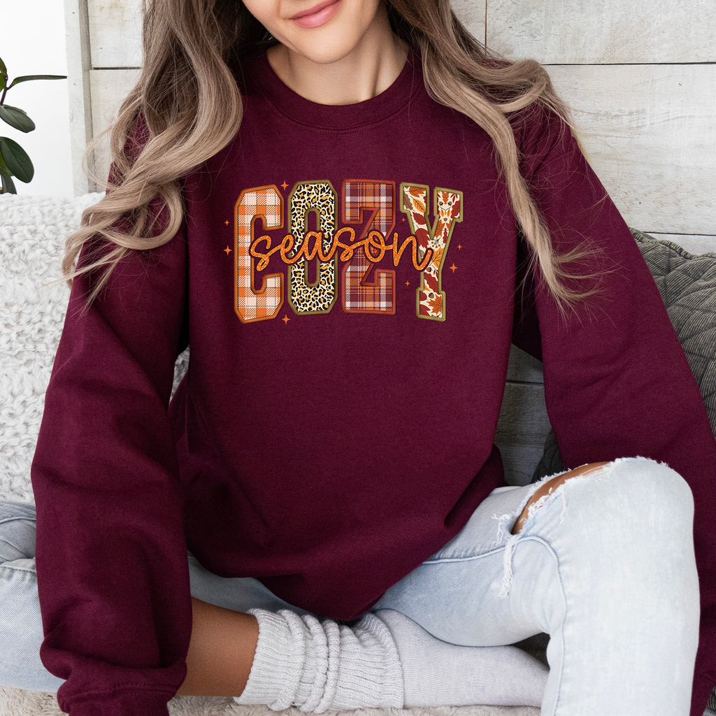 Sweat-shirt citrouille ambiance cocooning