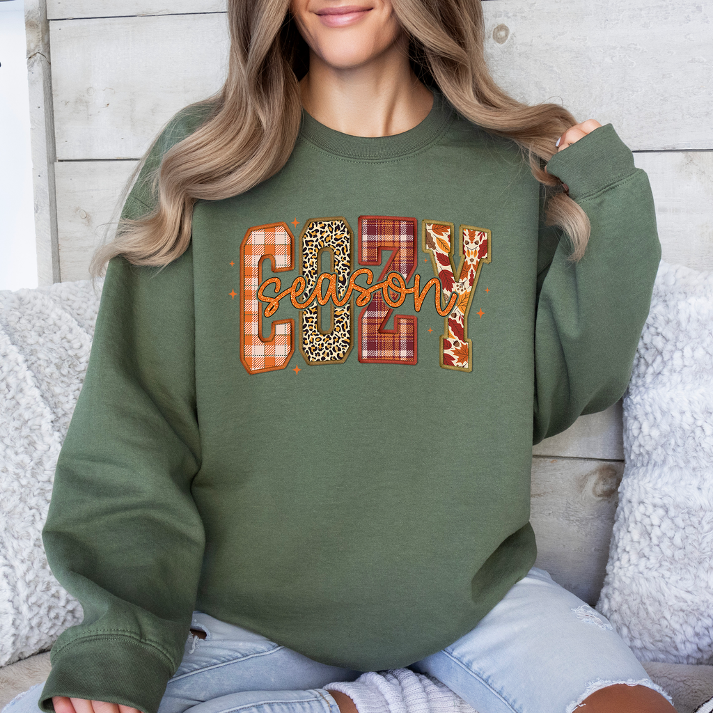Sweat-shirt citrouille ambiance cocooning