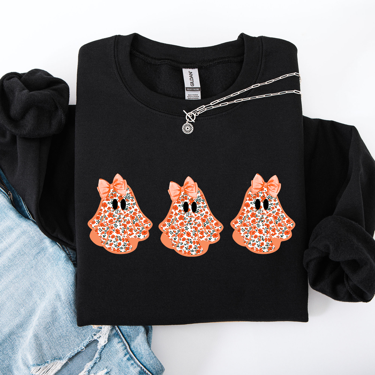 Halloween Ghosts Coquette Sweatshirt