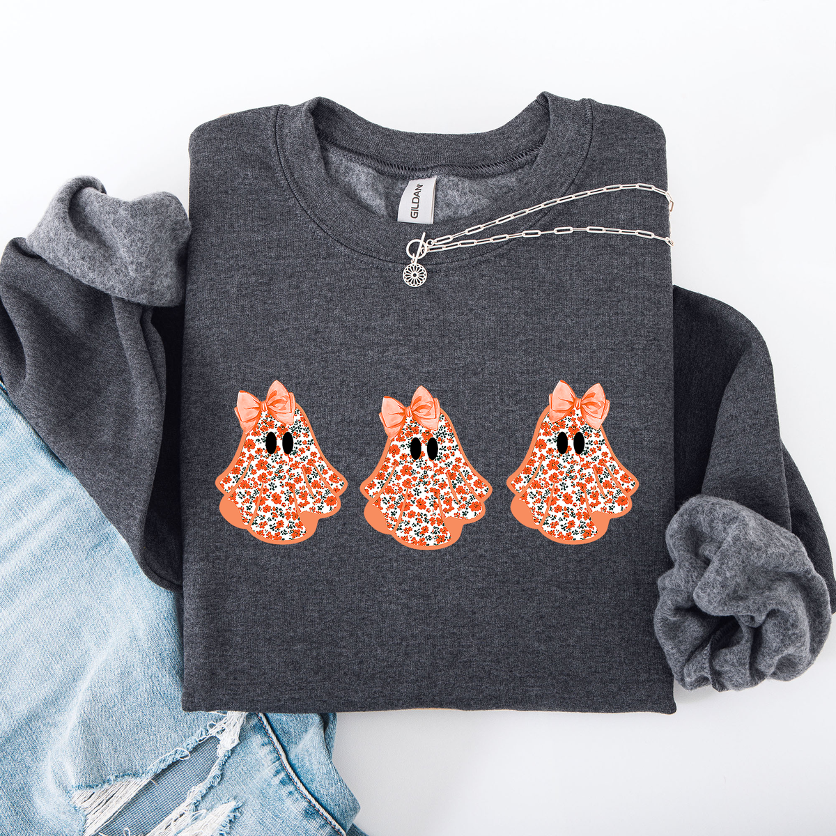 Halloween Ghosts Coquette Sweatshirt