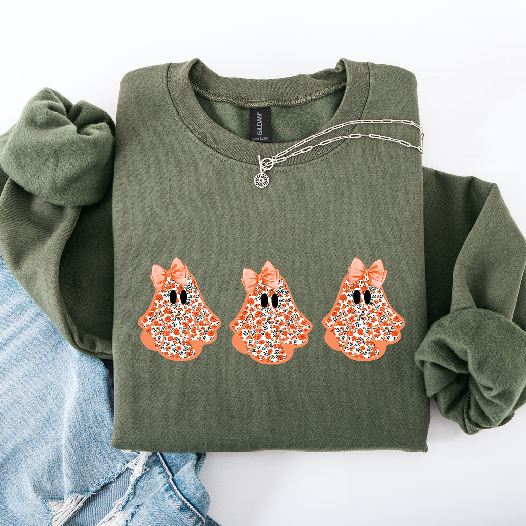 Sweat-shirt Coquette Fantômes d'Halloween