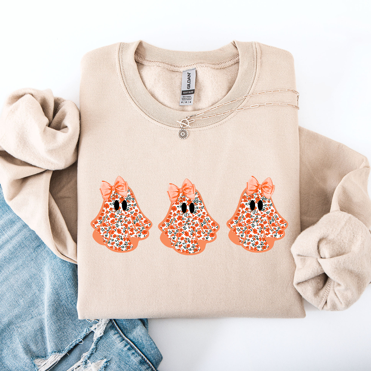 Halloween Ghosts Coquette Sweatshirt