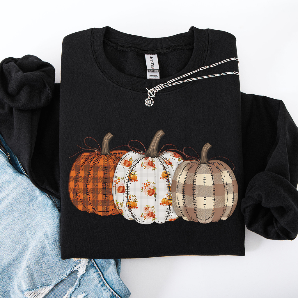 Sweat-shirt d'Halloween citrouilles à motifs mignons