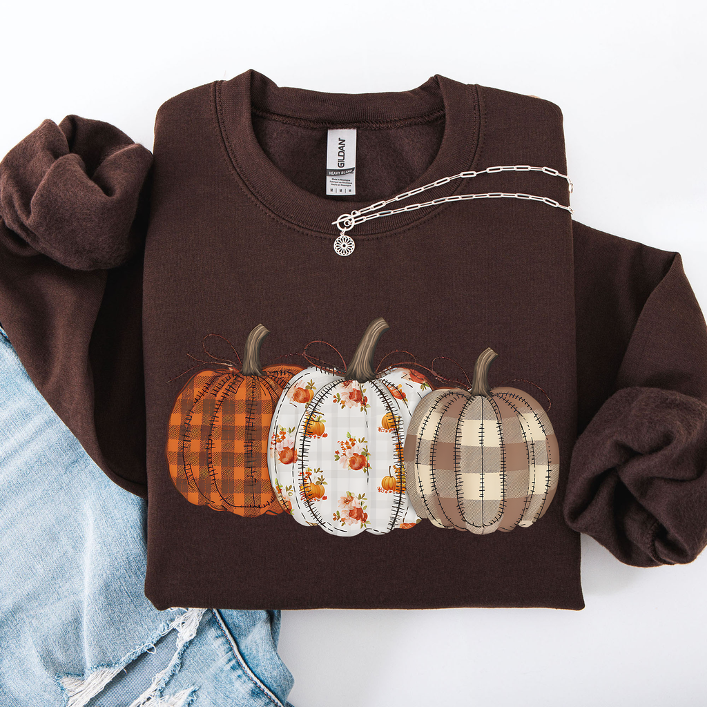 Sweat-shirt d'Halloween citrouilles à motifs mignons