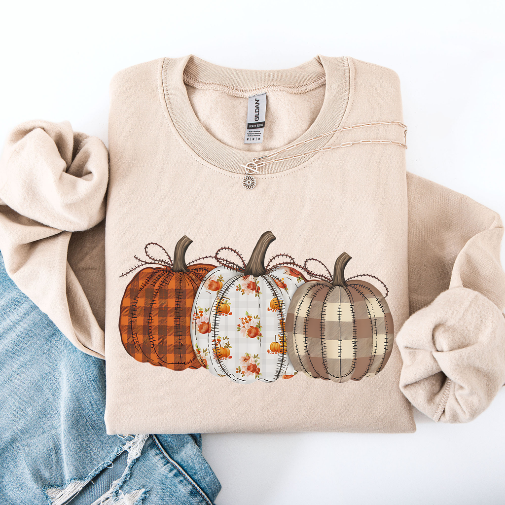 Sweat-shirt d'Halloween citrouilles à motifs mignons
