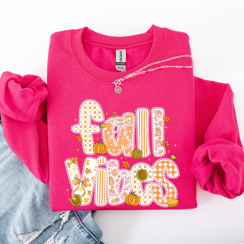Chandail ras-du-cou « Champ de citrouilles »