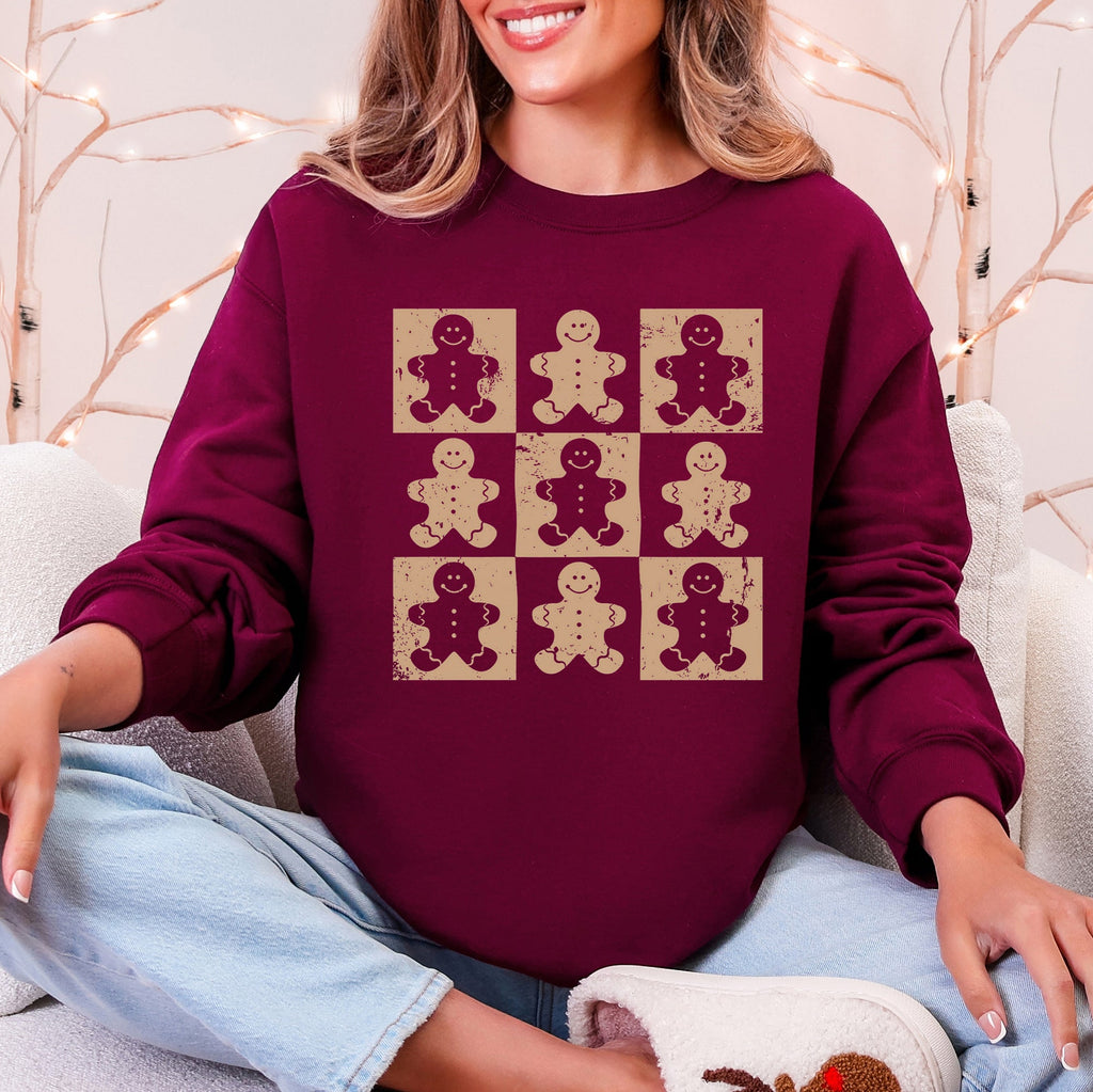 Sweat-shirt de Noël en pain d'épices