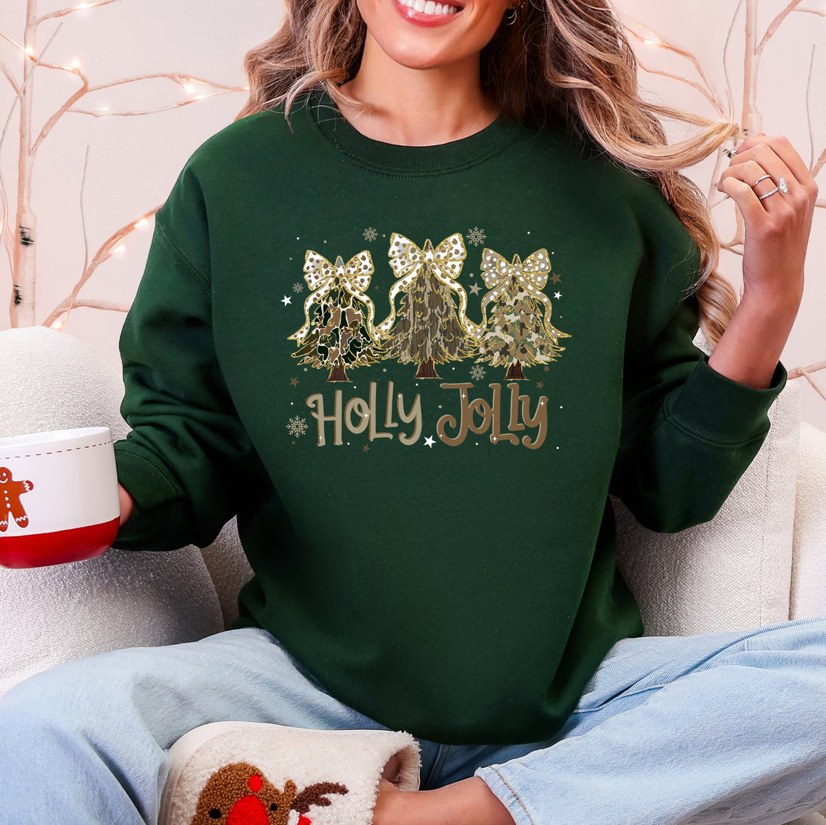 Jolly Camo Christmas Tree Sweatshirt