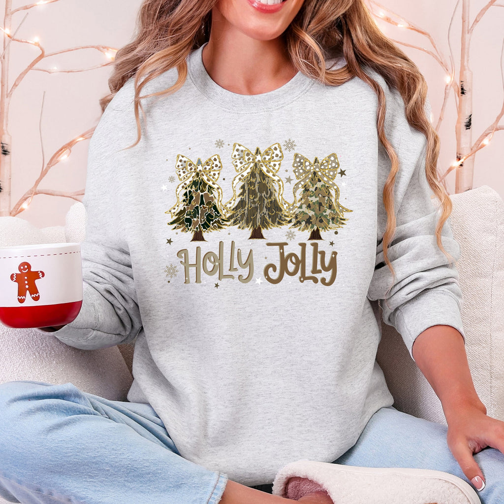 Sweat-shirt de Noël motif camouflage joyeux