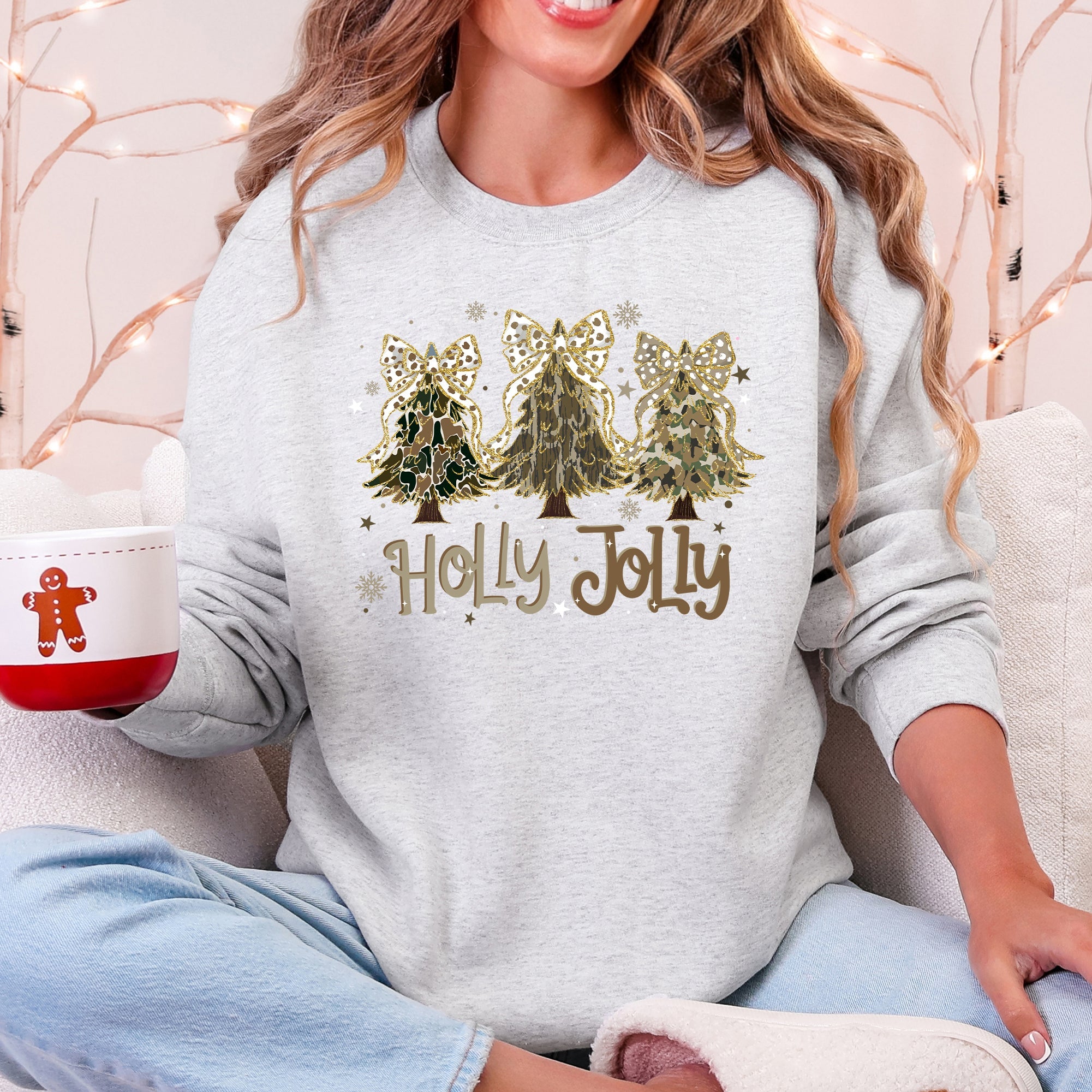 Jolly Camo Christmas Tree Sweatshirt