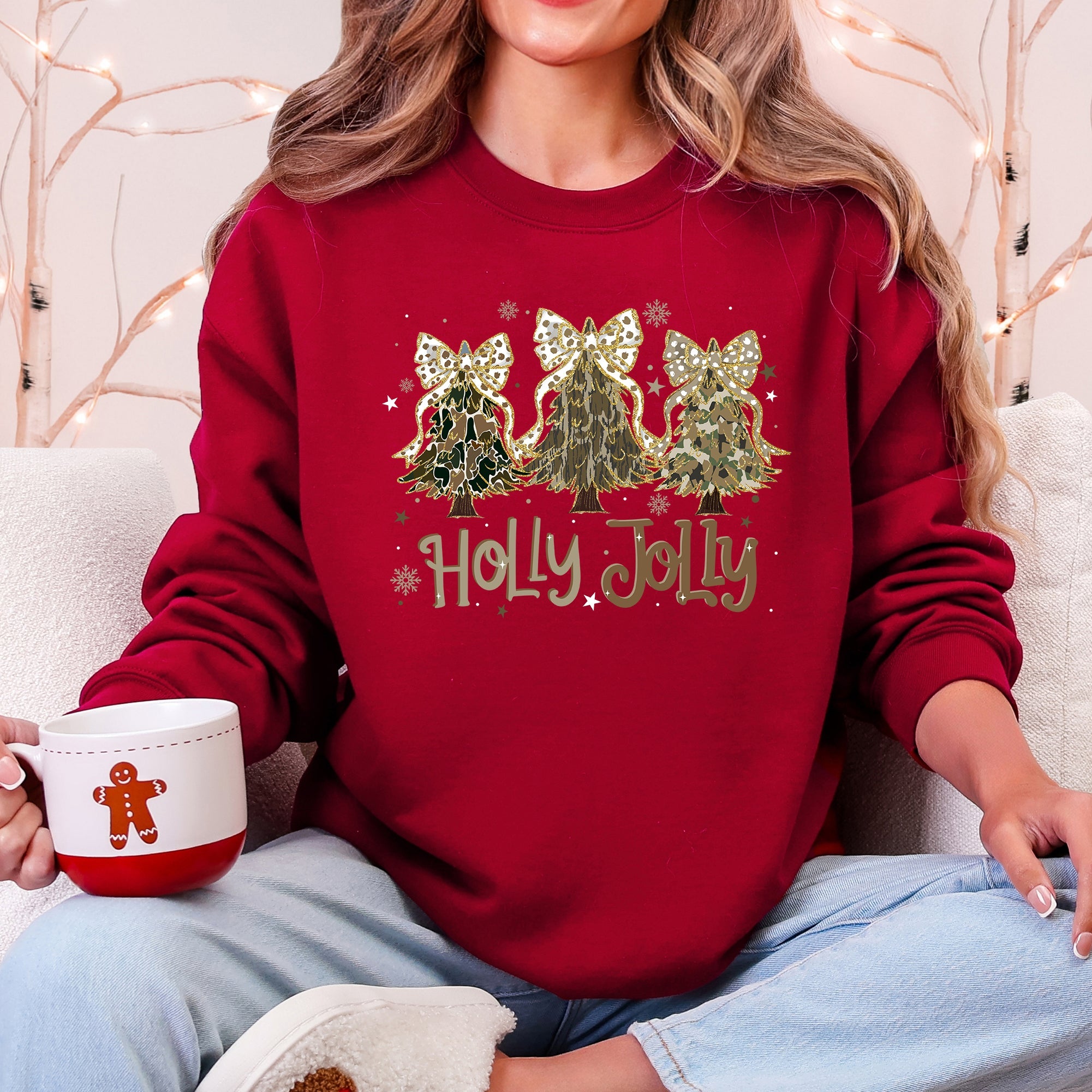 Jolly Camo Christmas Tree Sweatshirt
