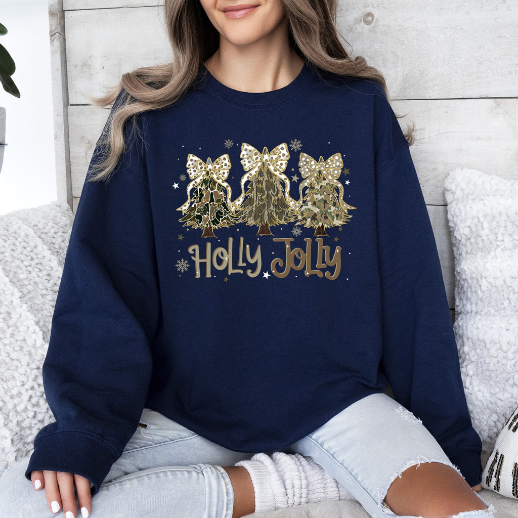 Sweat-shirt de Noël motif camouflage joyeux