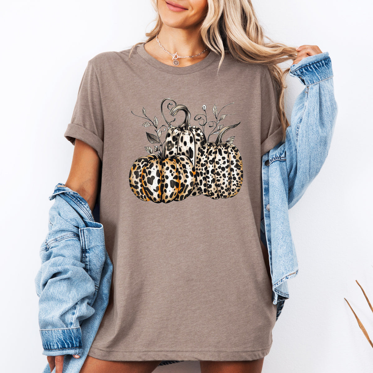 Leopard Print Pumpkins T-Shirt