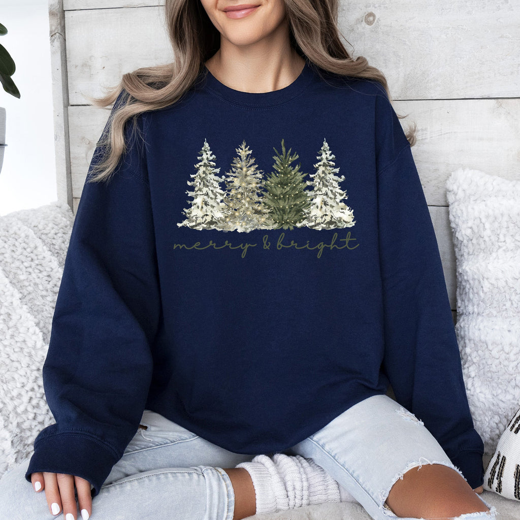 Sweat-shirt de Noël « Joyeux et lumineux »