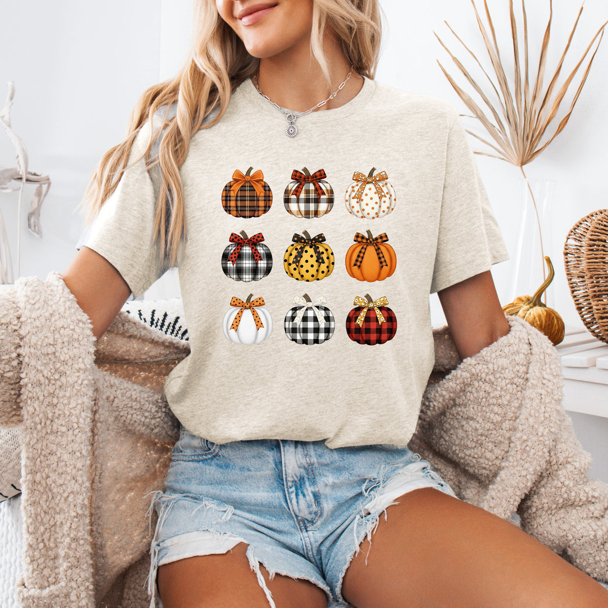 Patterned Pumpkins Graphic Tee