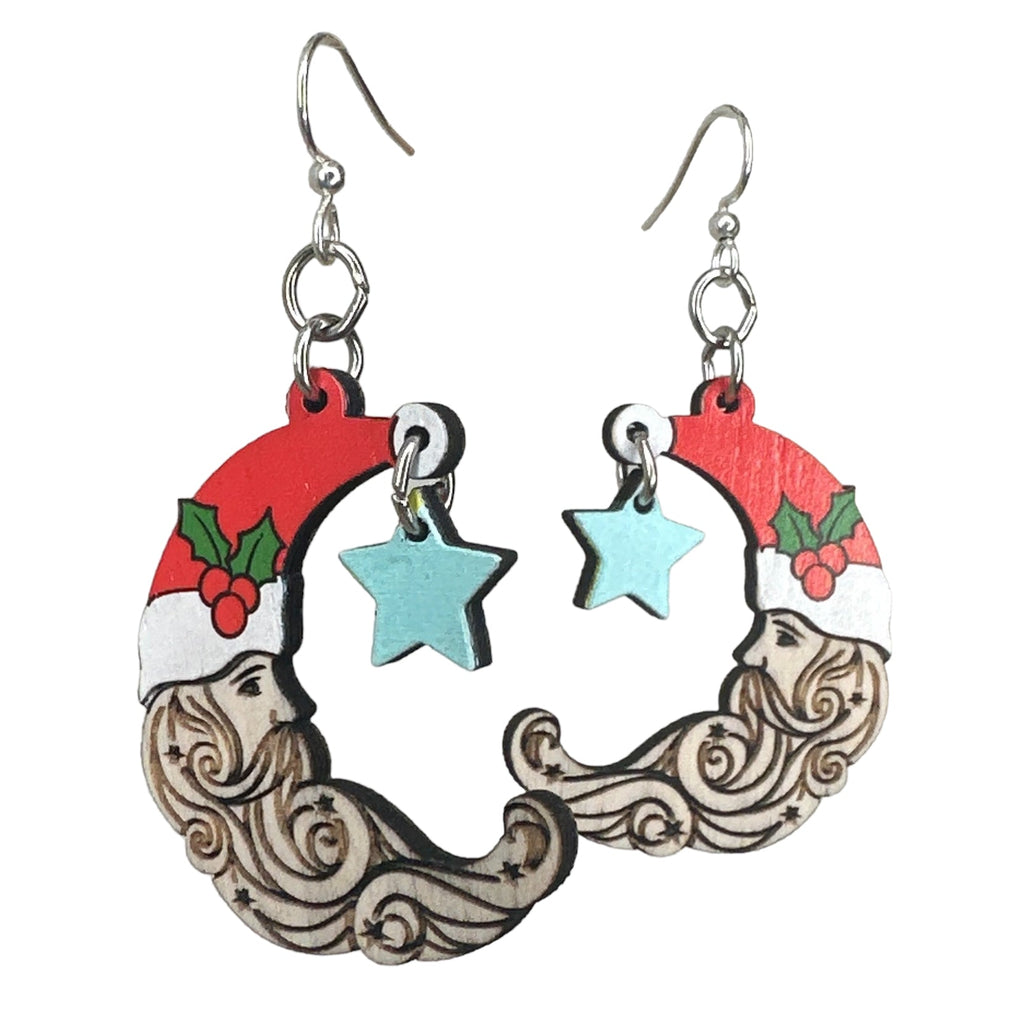 Santa Moon Earrings