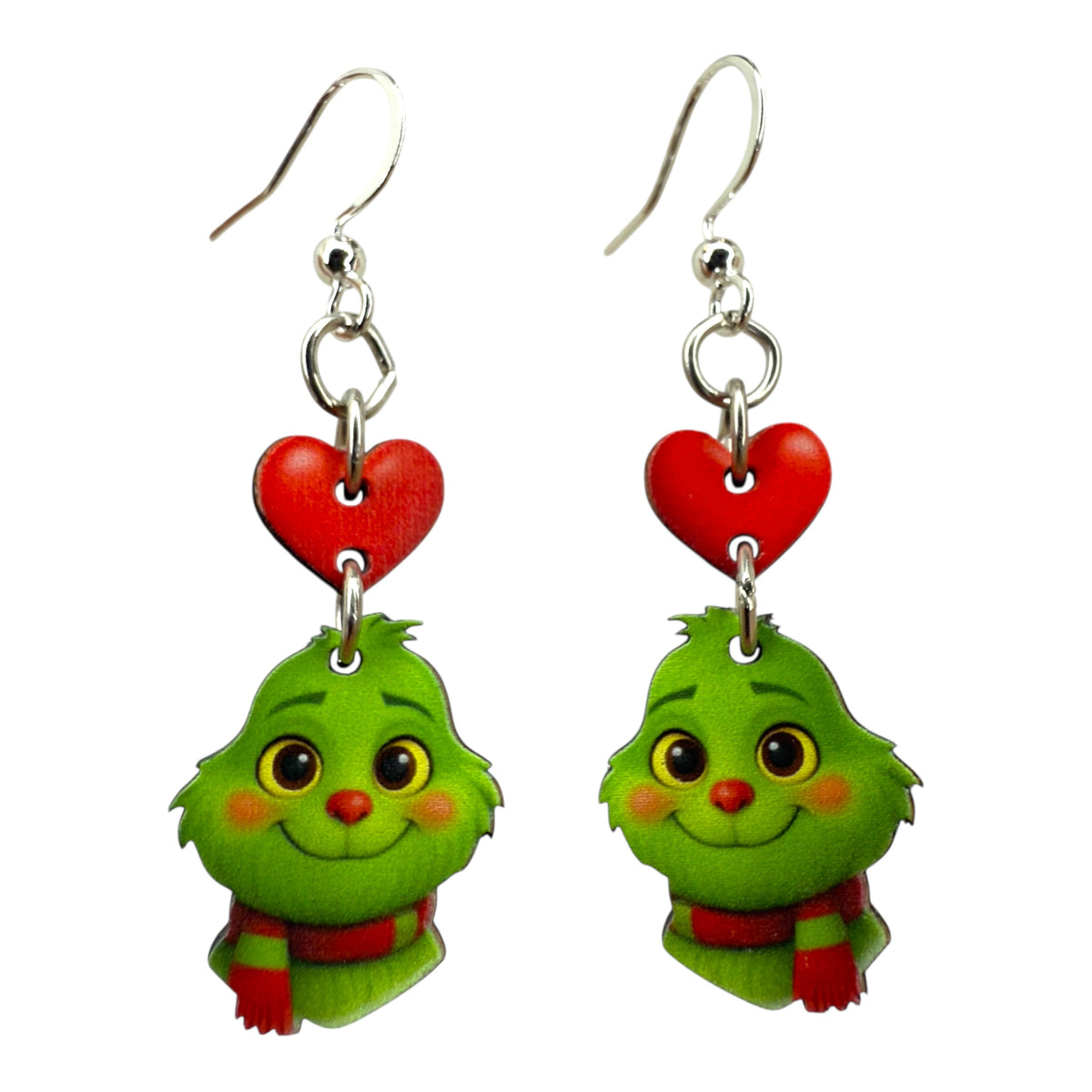 Baby Curmudgeon Heart Earrings