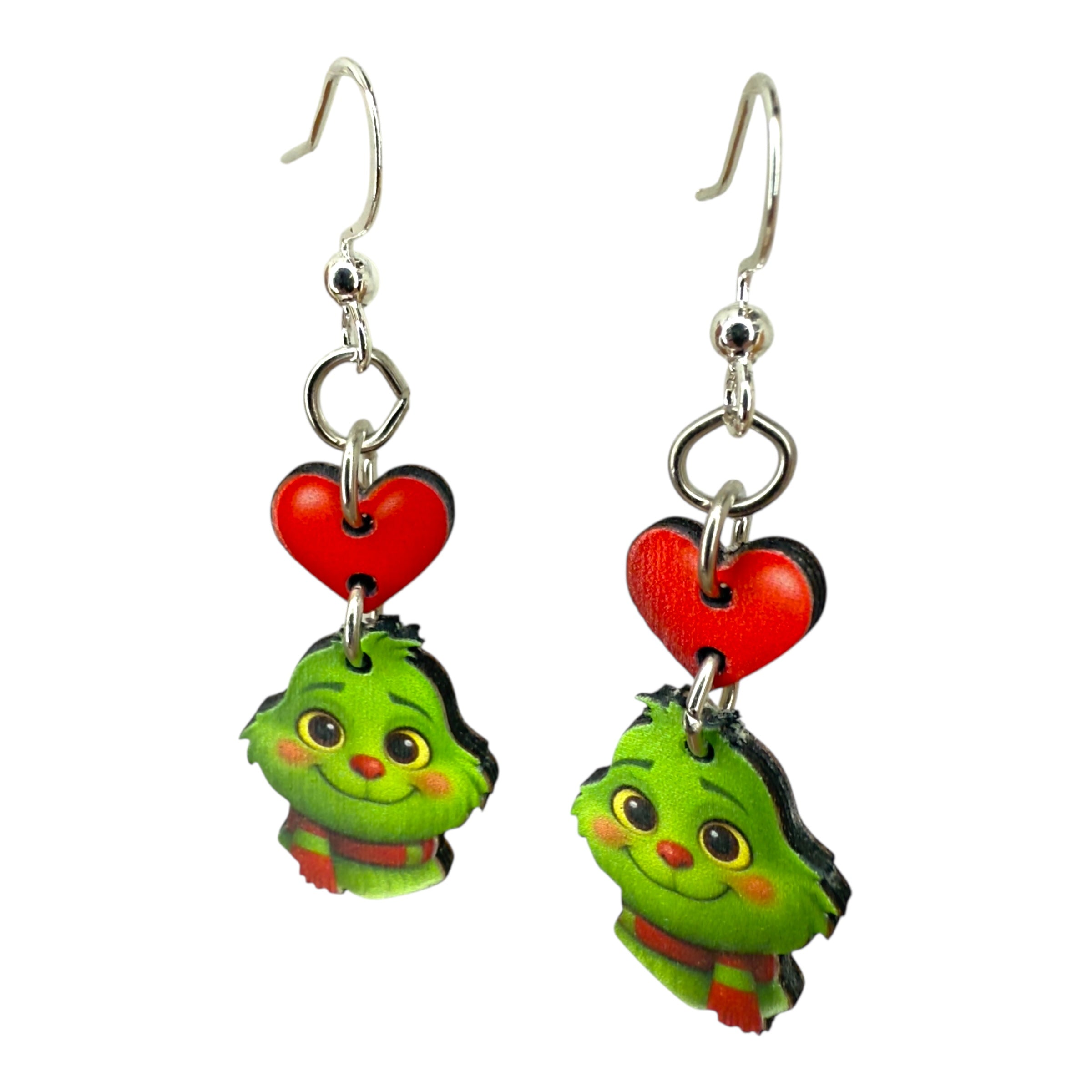 Baby Curmudgeon Heart Earrings