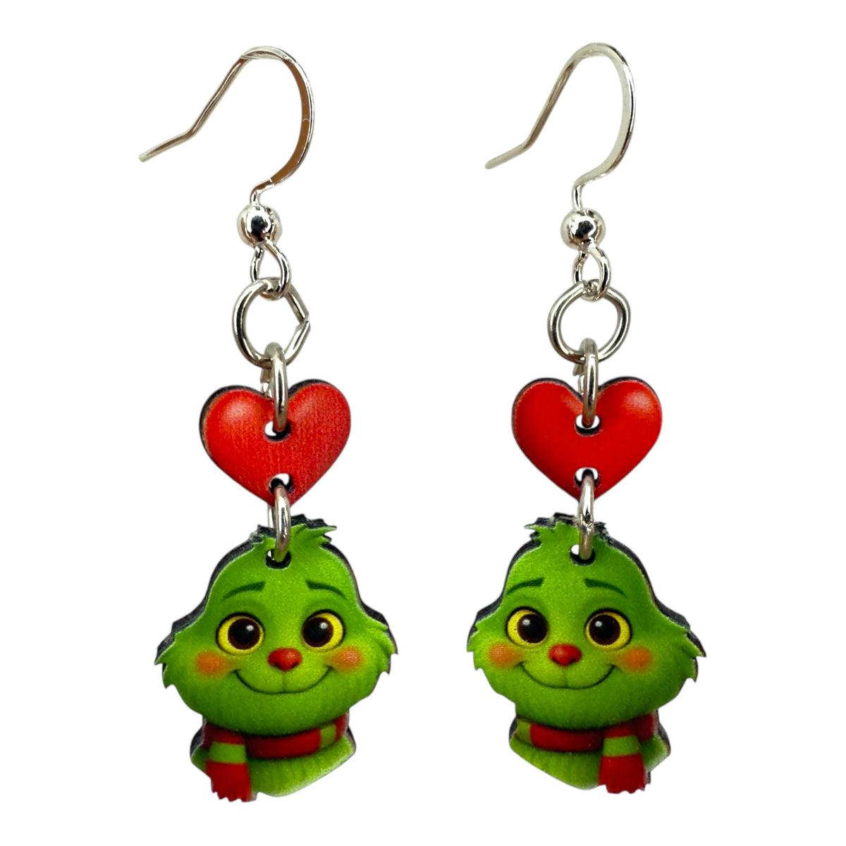 Baby Curmudgeon Heart Earrings