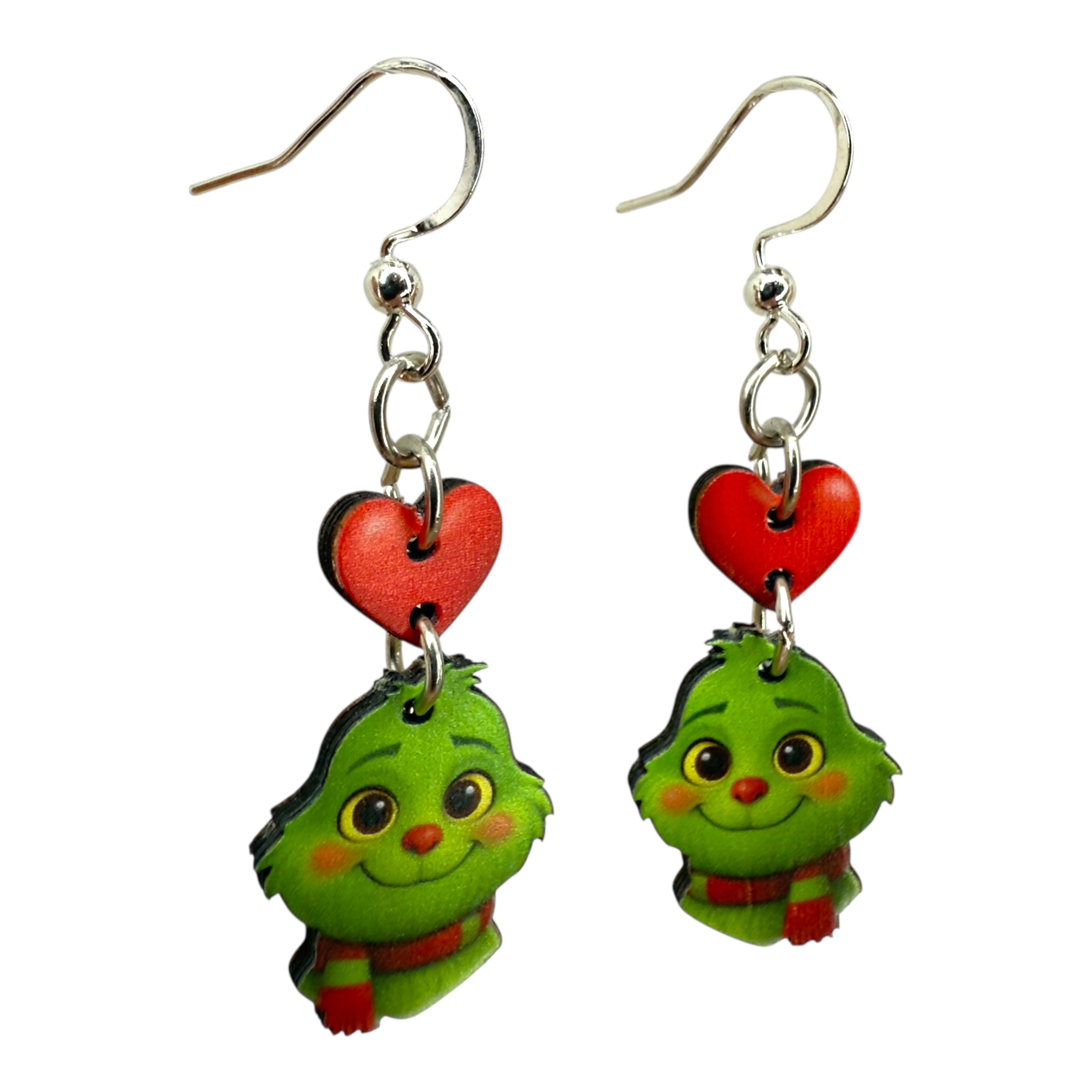 Baby Curmudgeon Heart Earrings