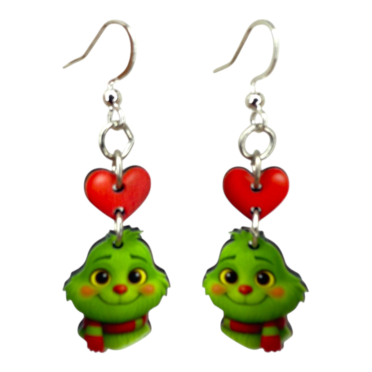 Baby Curmudgeon Heart Earrings