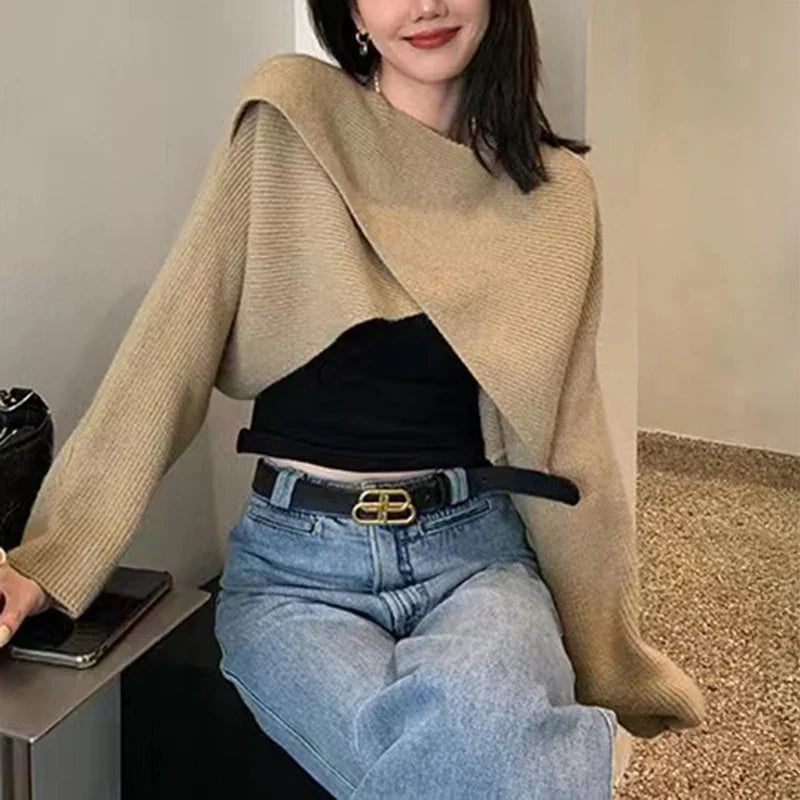 Crisscross Crop Sweater