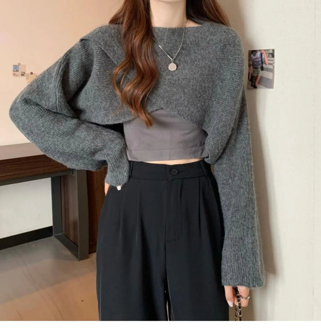 Crisscross Crop Sweater