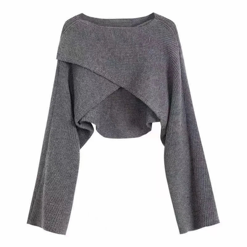 Crisscross Crop Sweater