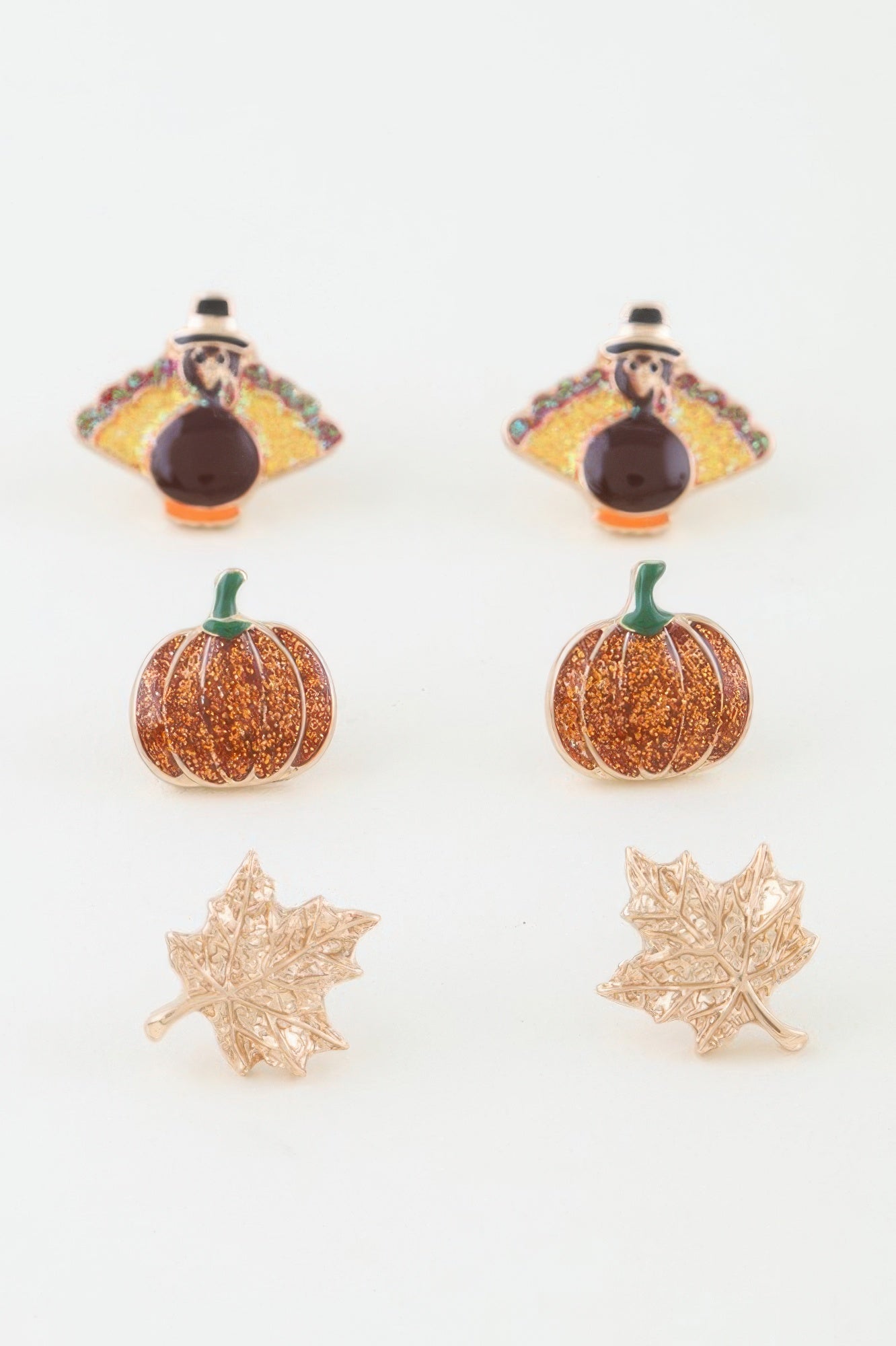 Fall Season Stud Earrings Set