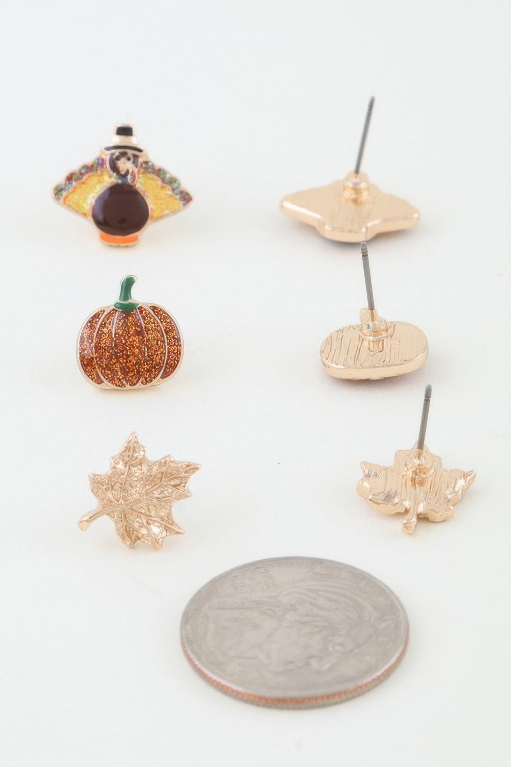 Fall Season Stud Earrings Set