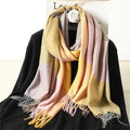 Plaid Cashmere Scarf & Shawl