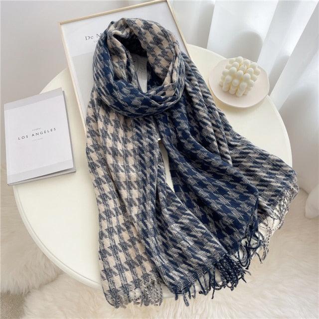 Plaid Cashmere Scarf & Shawl