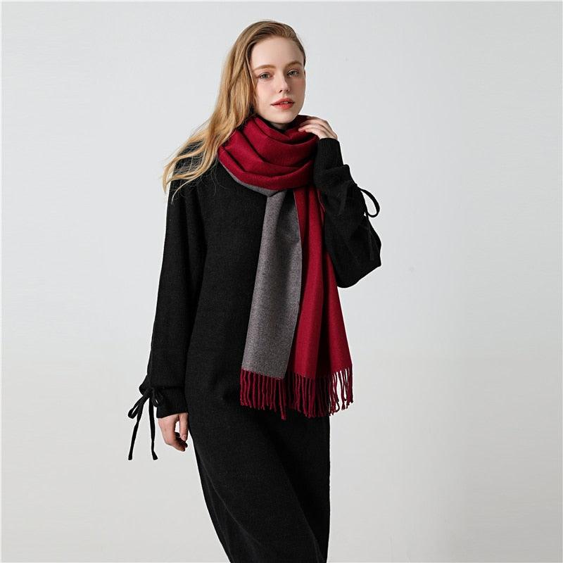 Classic Soft Tassel Scarf