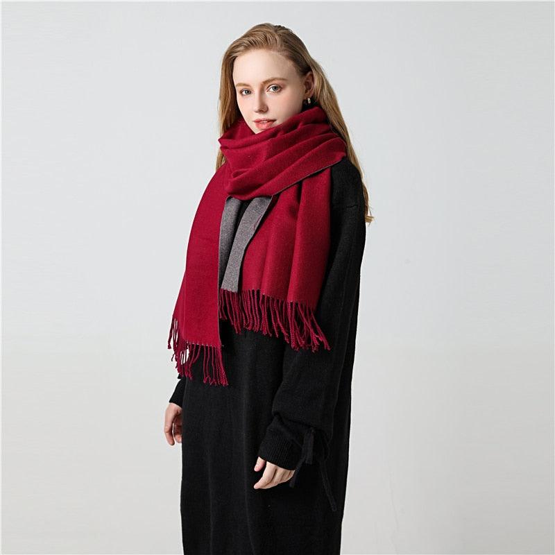 Classic Soft Tassel Scarf