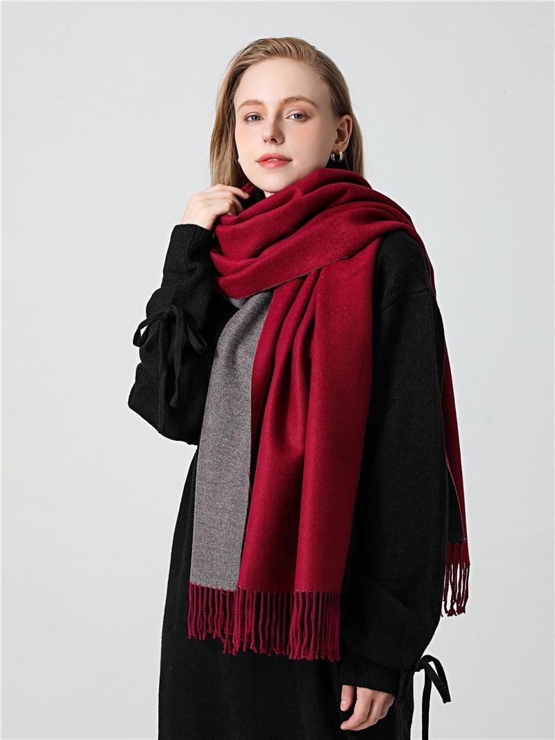 Classic Soft Tassel Scarf