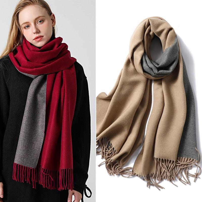 Classic Soft Tassel Scarf