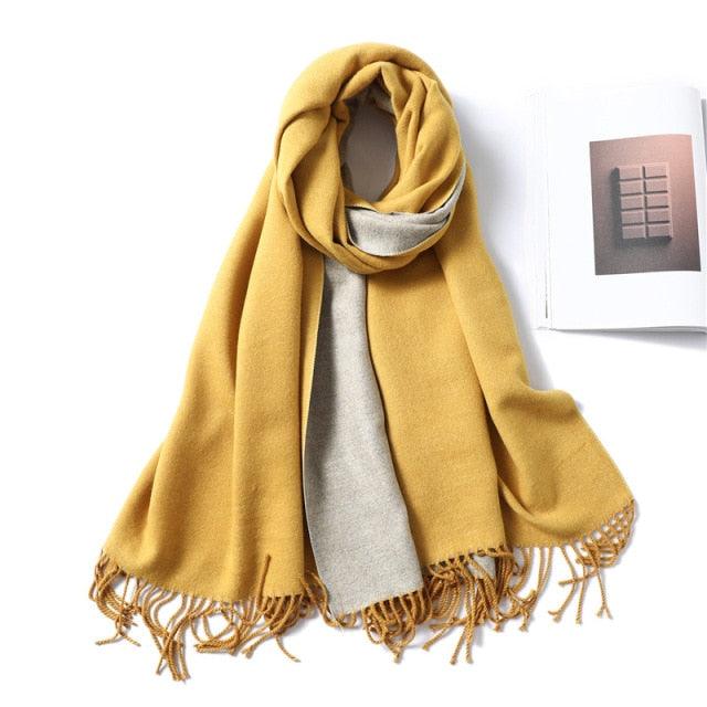Classic Soft Tassel Scarf