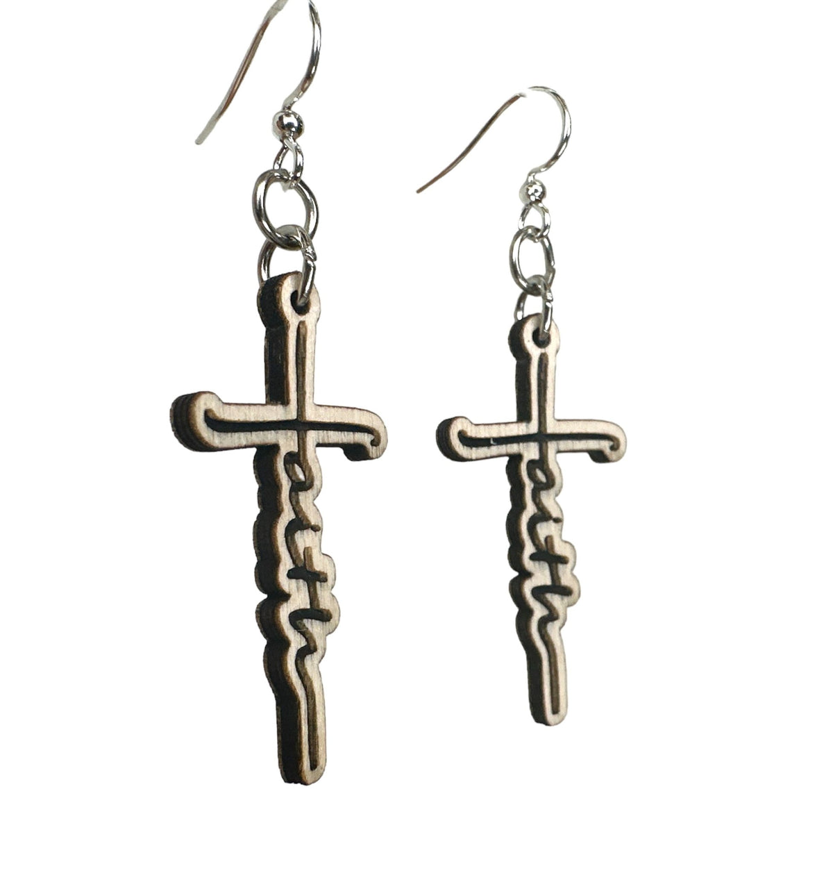 Faith Birch Wood Earrings - Calendar ClosetFaith Birch Wood EarringsCalendar Closet