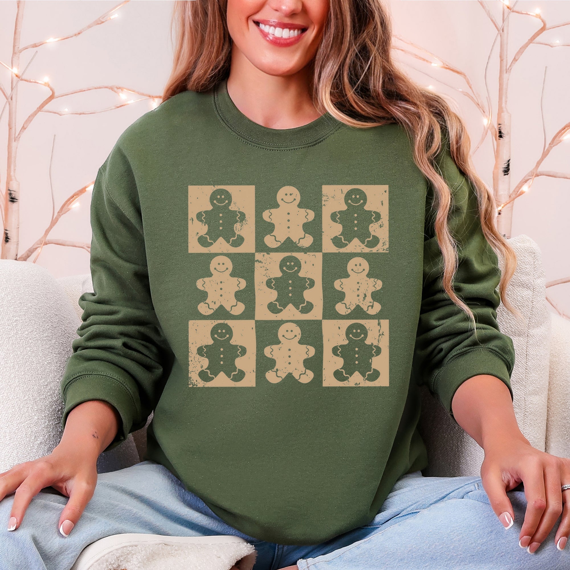Gingerbread Christmas Sweatshirt - Calendar ClosetGingerbread Christmas SweatshirtCalendar Closet